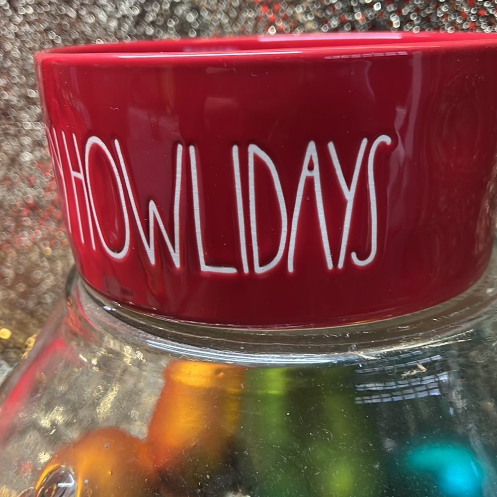 NWT medium Rae Dunn “Happy Howlidays” dog / puppy bowl — GIFTABLE - Picture 4 of 7